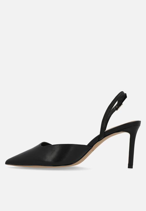 ALDO - Gribishe leather slingback heel - black