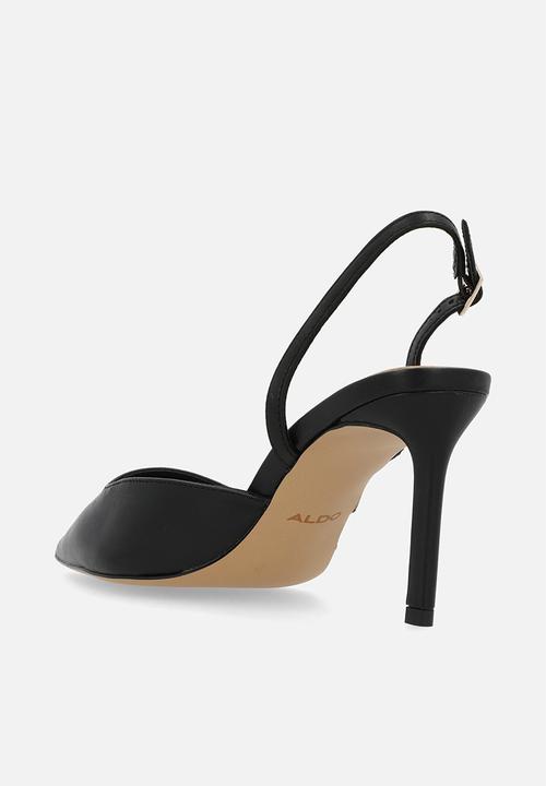 ALDO - Gribishe leather slingback heel - black