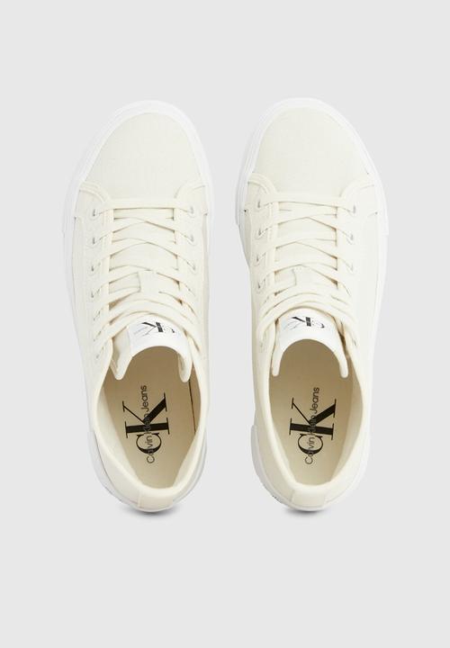 Calvin Klein - Bold vulc flatf mid cs ml btw - creamy white & eggshell
