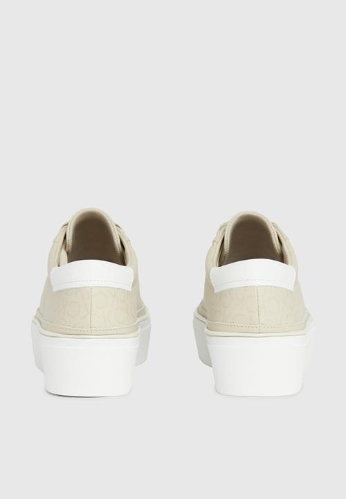 Calvin Klein - Bold vulc flatf mid cs ml btw - creamy white & eggshell