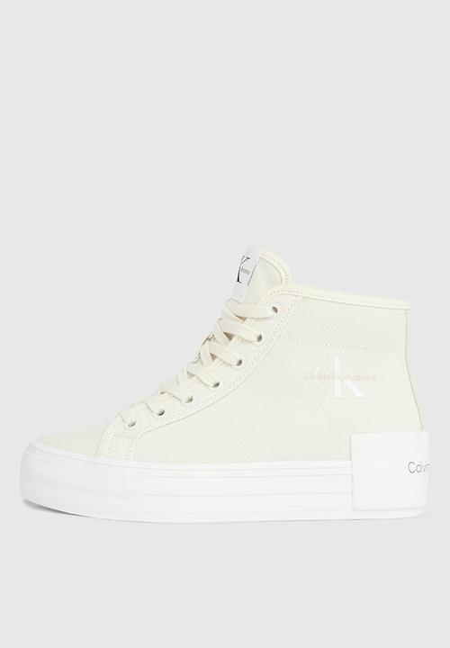 Calvin Klein - Bold vulc flatf mid cs ml btw - creamy white & eggshell