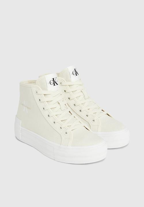 Calvin Klein - Bold vulc flatf mid cs ml btw - creamy white & eggshell