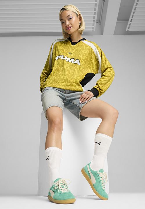 PUMA - FOOTBALL JERSEY Longsleeve - Fresh Pear-AOP
