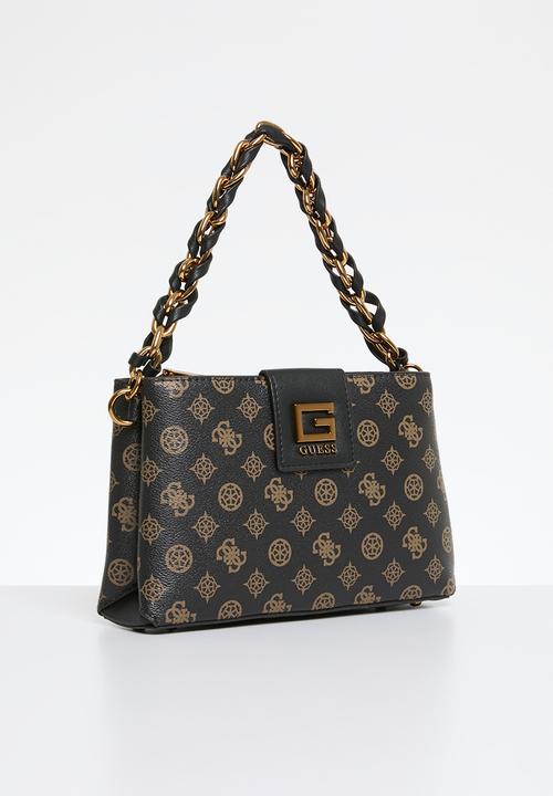 GUESS - Alvadouble zip crossbody bag-black