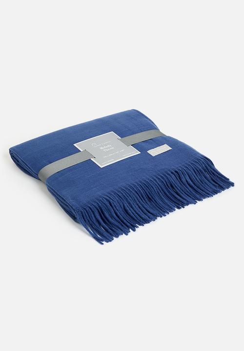Haven & Earth  - Melody Plain Throw - Midnight