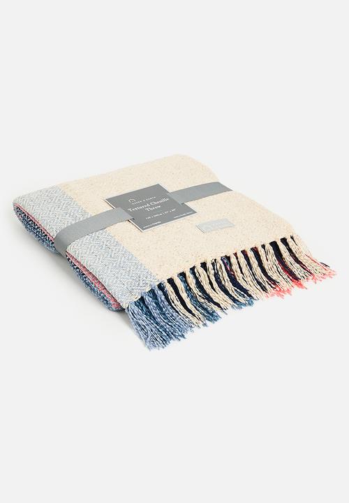 Haven & Earth  - Chenille Throw - Multi