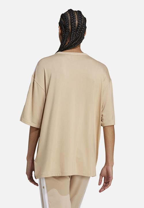 adidas Originals - 3 stripe tee os - magic beige