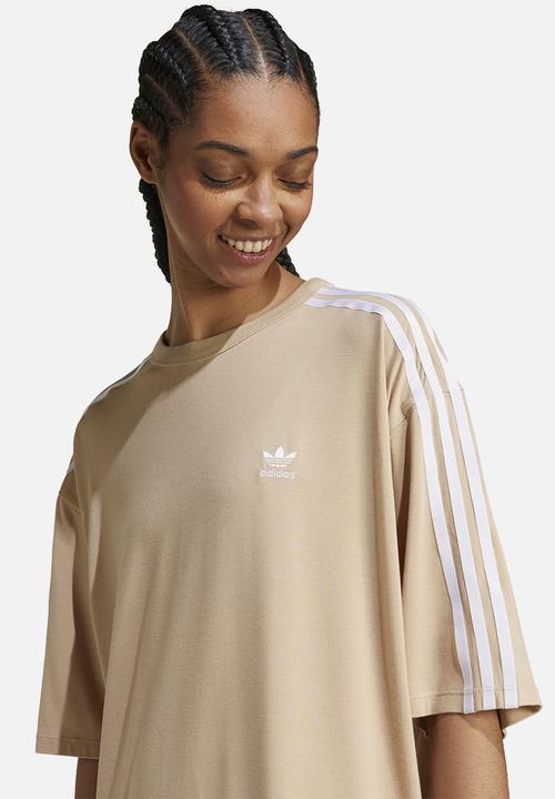 adidas Originals - 3 stripe tee os - magic beige