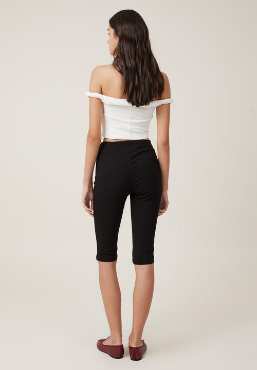 Cotton On - Corey Capri Pant - Black