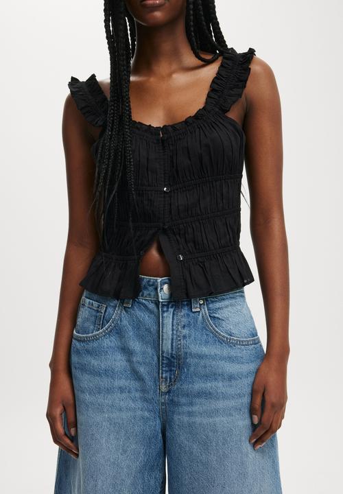 Cotton On - 90 S Baggy Denim Jort - Azure Blue