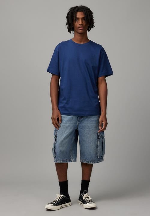 Factorie - Relaxed Fit Basic T Shirt - Academy Blue