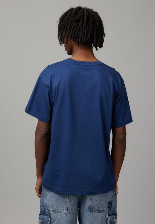 Factorie - Relaxed Fit Basic T Shirt - Academy Blue