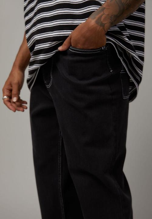 Factorie - Half slim straight jean - black