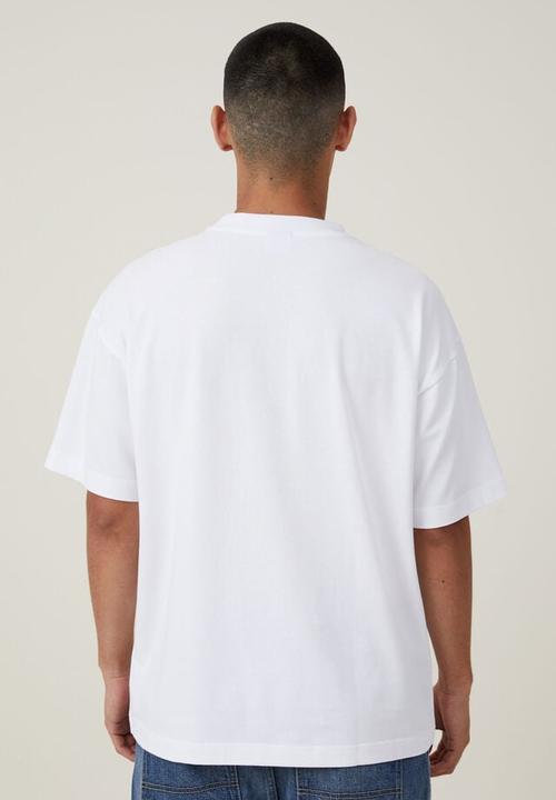 Cotton On - Box fit graphic t-shirt - white/boulangerie