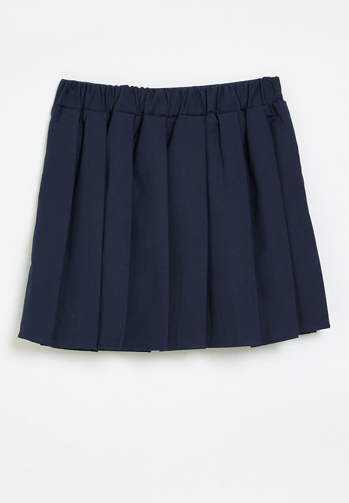 Pop Candy - Pleated skirt - navy blue