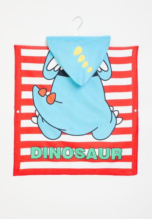 Pop Candy - Hooded beach towel - blue & red