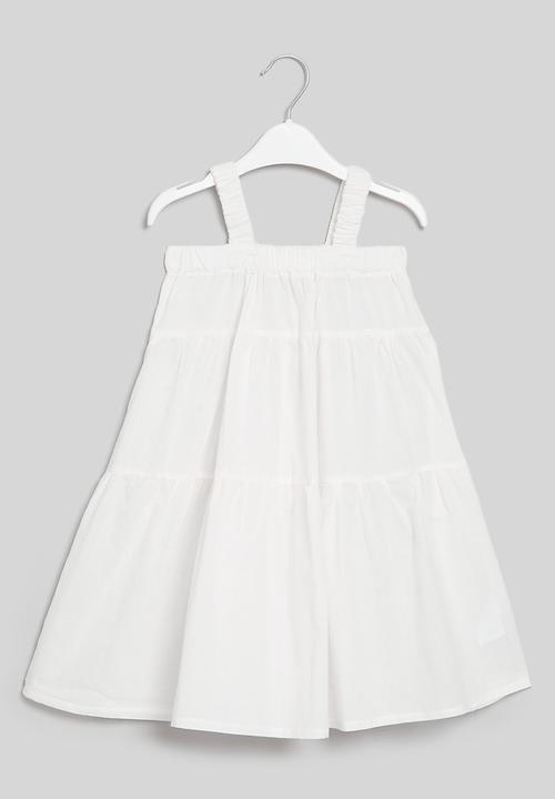 Pop Candy - Tiered dress - white