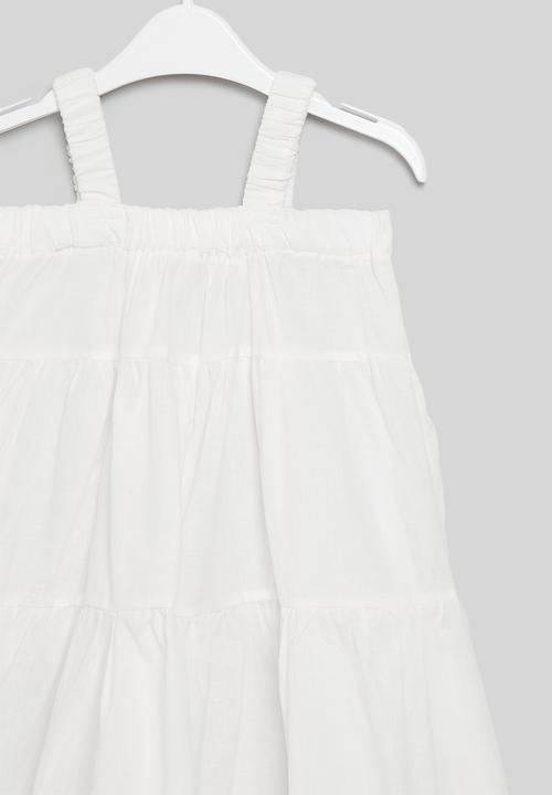 Pop Candy - Tiered dress - white