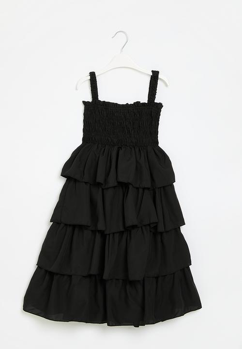 Pop Candy - Tiered dress - black