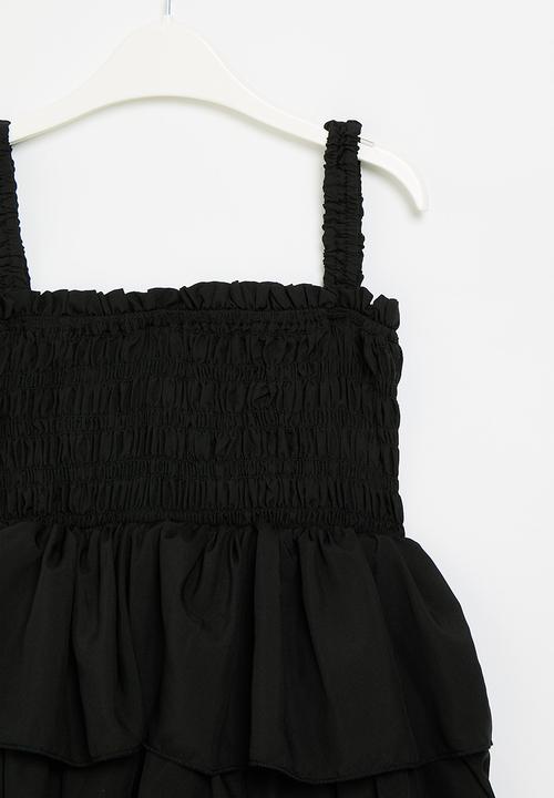 Pop Candy - Tiered dress - black