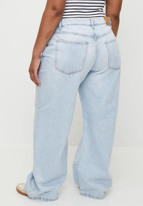 Cotton On - Plus Relaxed Wide Jean - Pearl Blue