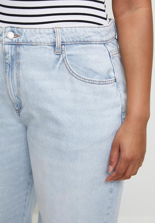 Cotton On - Plus Relaxed Wide Jean - Pearl Blue