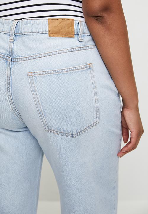 Cotton On - Plus Relaxed Wide Jean - Pearl Blue