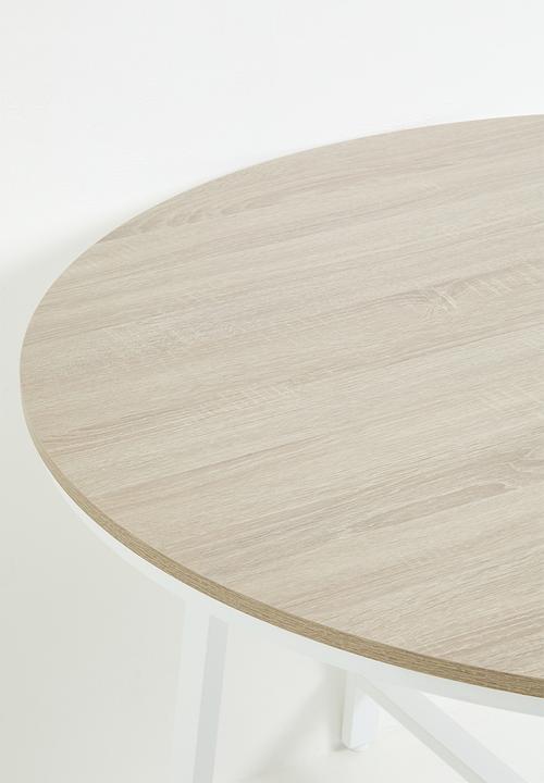 Sixth Floor - Nimbus dining table - natural & white