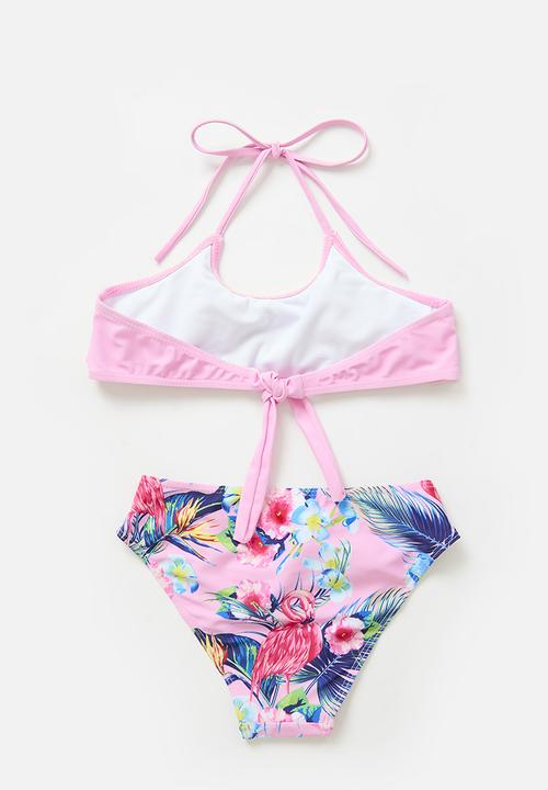 Pop Candy - Halter neck bikini set-pink