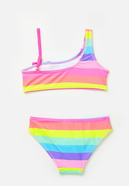 Pop Candy - Striped bikini set - multi