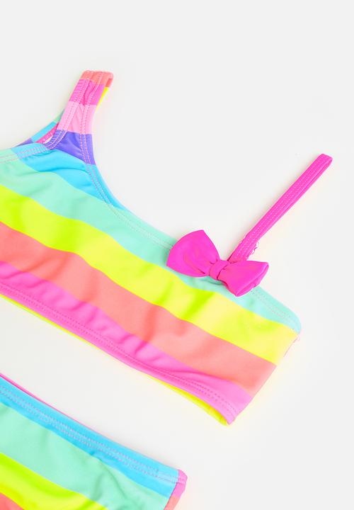 Pop Candy - Striped bikini set - multi