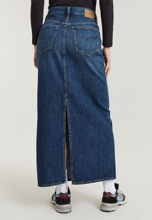 G-STAR - Viktoria Long Skirt Wmn - Worn In Waterspouts