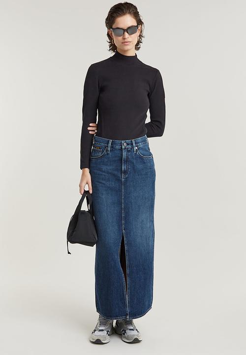 G-STAR - Viktoria Long Skirt Wmn - Worn In Waterspouts