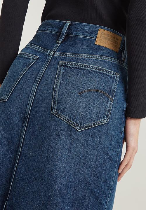 G-STAR - Viktoria Long Skirt Wmn - Worn In Waterspouts