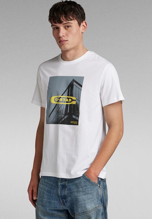 G-STAR - HQ graphic r t - white