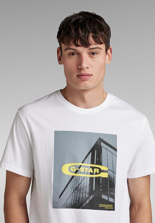 G-STAR - HQ graphic r t - white