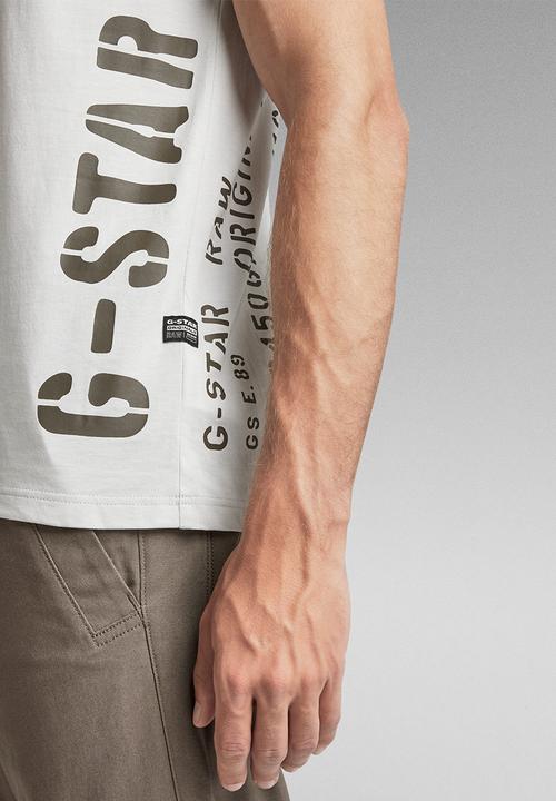 G-STAR - Side stencil r t - oyster mushroom