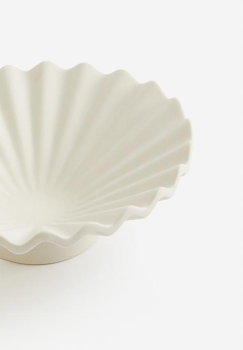 H&M - Large stoneware tray - white