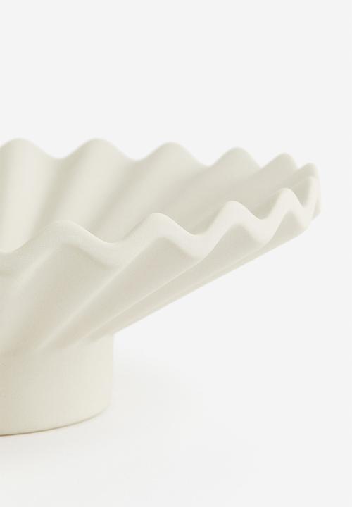 H&M - Large stoneware tray - white
