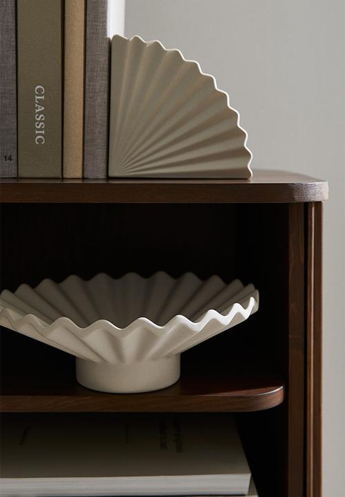 H&M - Large stoneware tray - white