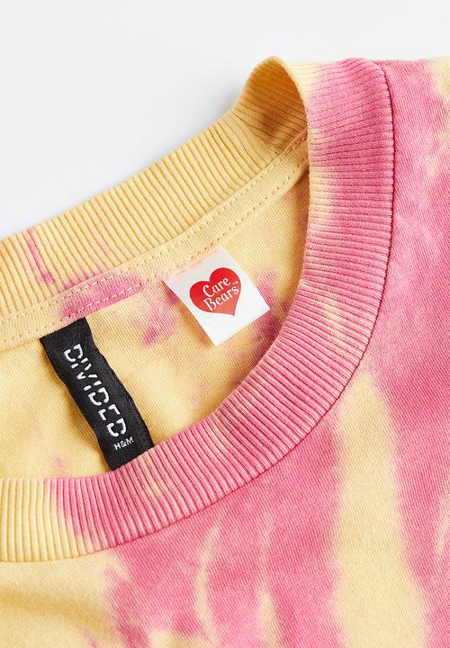 H&M - Oversized printed t-shirt - light yellow care bears