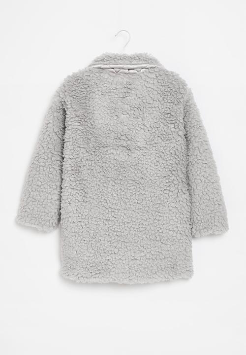 Pop Candy - Teddy coat - grey