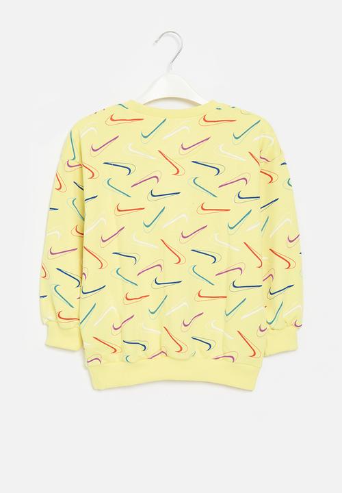 Nike - Nkg swoosh logo bf crew - soft yellow