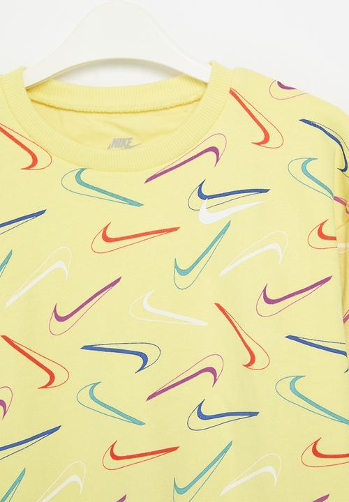 Nike - Nkg swoosh logo bf crew - soft yellow