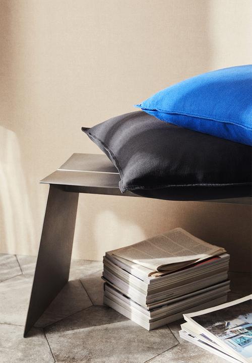 H&M - Linen-blend cushion cover - dark grey