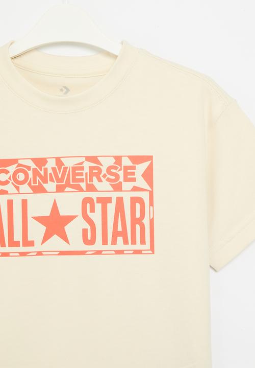 Converse - Cnvb lifestyle loose fit short sleeve gf - converse natural ivory