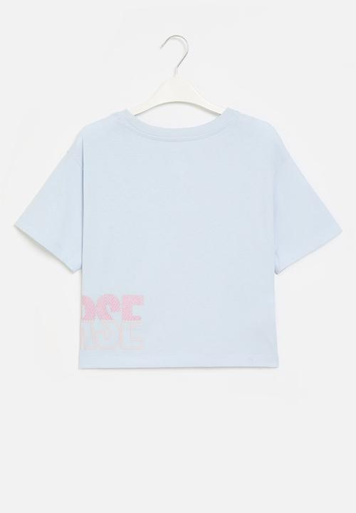 Converse - Cnvg boxy graphic T-shirt - cloudy daze