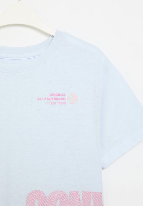 Converse - Cnvg boxy graphic T-shirt - cloudy daze