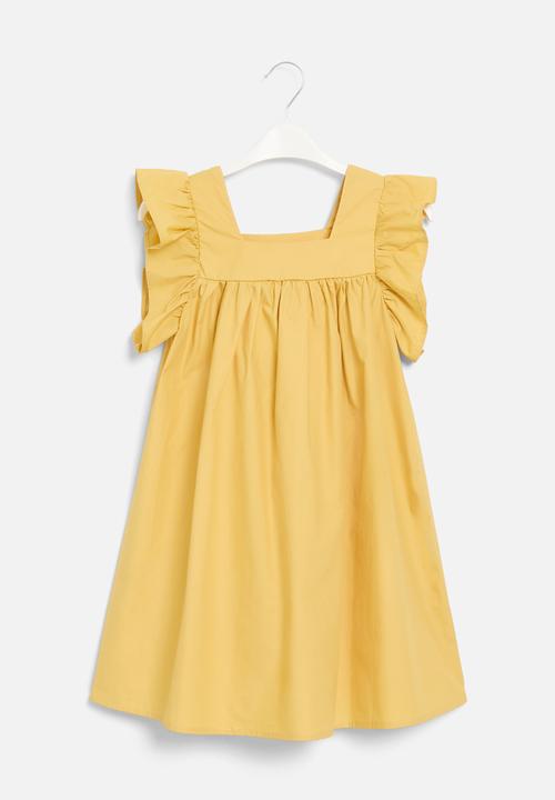 Pop Candy - Frilled sleeve dress - yellow