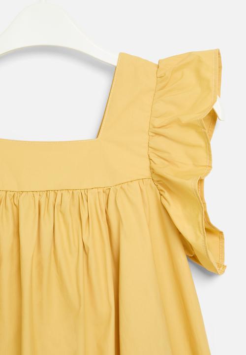 Pop Candy - Frilled sleeve dress - yellow